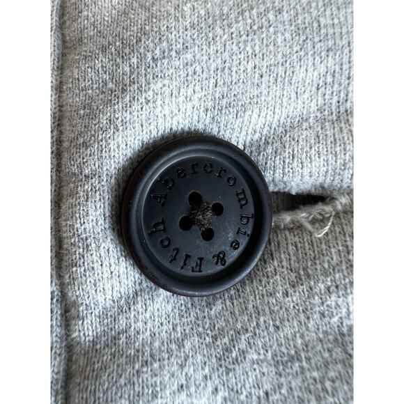 Abercrombie & Fitch Retro Y2k Muscle fit Sherpa Lined heavyweight Hoodie Sz XL - Picture 9 of 13